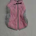 AOFITEE Dog Coat, Warm Dog Winter Coat, Reflective Turtleneck Large Dogs Jacket with Harness Built in, Turtleneck Pet Winter Jacket, Waterproof Pet Snow Jackets Fleece Vest, Pink XL (X-Large, Pink)