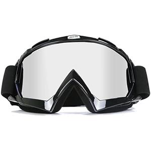 JAMIEWIN Dirt Bike & Motocross Goggles - Anti UV, Dustproof & Fog Resistant Offroad Riding Goggles