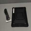 BATYUE Case for Samsung Galaxy Tab S10 lite/S10 FE/S9 FE/S9/S8/S7 5G 10.9"/11", Heavy Duty Shockproof Protective Tablet Case with S Pen Holder, 360° Rotating Stand Cover, Shoulder Strap, Black