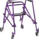 Inspired by Drive Nimbo 2G Mobility Aid Lightweight Posterior Walker with Seat, Large, Wizard Purple
