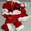 Baby Boys My First Christmas Outfit Xmas Santa Claus Elf Cosplay Costume Jacket Coat Pants Hat Fall WInter Outfit (3-6 Months)