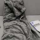 Westinghouse Heated Blanket Throw, Electric Throw with 6 Heating Levels, 2-10 Hours Time Settings, Overheat Protection, Machine Washable, Flannel (Throw, 50x60 Inches, Light Grey)