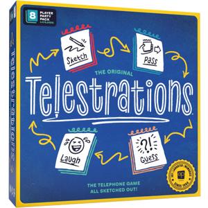 Telestrations 8 Player 2nd Edition Board Game, Award Winning Hilarious and Unpredictable Must Have Party Game with a New Look, Sketch What Your Read Then Guess What You Saw, 4-8 Players, Ages 10+