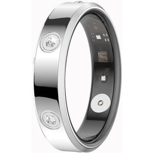 Smart Ring for Women Fitness Ring Health Ring with Diamonds Fitness Tracker with Heart Rate Sleep Monitor for Android iOS