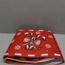 Christmas Candy Cane Tree Collar with LED Light Red Tree Skirt Blue Ring Base Cover for Christmas Trees Decoration Holiday Indoor Outdoor