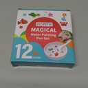 IRWPITW Magic Drawing Pen Bundle, 12 Colors Magical Water Painting Pens for Kids, Kiddies Create Magic Pen Floating Ink Drawings Set with Spoons and Towel, Tattoo Water Marker Gifts for Boys and Girls