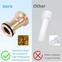 2 x Tub Spout Adapter Kit, Brass Slip on Shower Diverter Repair Kit Bathtub Repair Replacement Parts Compatible with Delta RP33794 Faucet