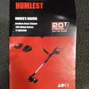 String Trimmer Cordless with Auto Feed,20V Battery Powered 13" Edger and Weed Trimmer,2 in 1 Electric Grass Trimmer,2.5Ah Battery and Fast Charger Included (Black)