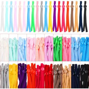 200 Pieces Elastic Cord with Adjustable Buckle Earloop Cord Sewing Elastic Strap Band with Adjustable Buckle for DIY Craft(Mixed Colors)