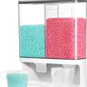 Conworld Laundry Detergent Dispenser, Scent Booster Beads Dispenser for Laundry Room Organization, Suitable for Beads, Stain Remover Powder (2 Grid)