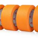 BOMEI PACK Orange 2'' Painters Tape, Medium Adhesive Orange Masking Tape 2 inch x 55 Yards (220 Total Yards) 4 Rolls for Painting, Labeling, DIY Crafting, Decoration and School Projects