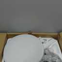 60 Inch Ceiling Fans with Lights, Large Modern White Ceiling Fan with Light and Remote Control, 6 Double Sided Blades, 6 Speed Reversible Motor, Dimmable LED, Silent Timing, Indoor Outdoor Patio Use