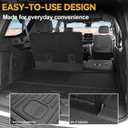 Cargo Mat for 2021-2026 Chevrolet Chevy Suburban/GMC Yukon XL, Full Coverage All Weather Trunk Cargo Liner with 3rd Row Backrest Protectors for Suburban/Yukon XL Accessories