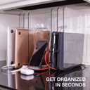 Bee Neat Closet Organization with Acrylic Clear Shelf Dividers - Closet Shelf Organizer for Clothes, Towels, Sweaters, Purses, and Books - Shelf Separators - 2 Pack (8" Tall 11 " Deep)