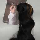 ToyoTress Ocean Wave Feather Crochet Human Hair - 12 Inch 50G Miracle Knots Water Deep Wave Crochet Human Hair For Black Women Brown Highlight Color Braiding Hair (12 Inch, P1B/30-50G)