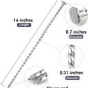 14-Inch Spiral Heavy-Duty Landscape Stakes, 50 Pack Galvanized Metal Landscape Spikes Edging Anchoring for Paver Edging, Weed Barrier, Artificial Turf, Garden Landscape