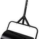 Threlaco Lawn Roller Push Tow Behind Yard Roller Water and Sand Filled Garden Drum Roller Sod Roller for Planting Seeding Garden Backyard Eliminating Turf Damage (10 Gallons)