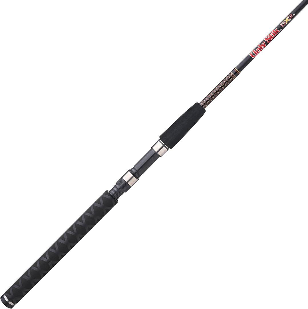 Ugly Stik 66 GX2 Spinning Rod, Three Piece Spinning Rod, 6-15lb Line Rating, Medium Rod Power, Moderate Fast Action, 1/8-5/8 oz. Lure Rating