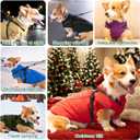 Fragralley Dog Coat with Harness Built in, Waterproof Windproof Reflective Warm Puffer Jacket, Fleece Lined Vest Winter Parka for Dogs​ L