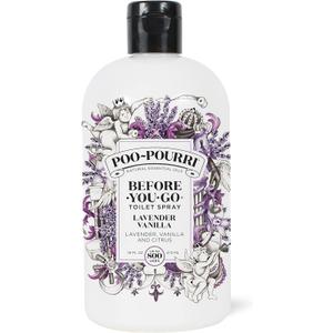 Poo-Pourri Before-You-Go Toilet Spray Refill, Lavender Vanilla,16 Fl Oz, Up to 800 Uses, Bathroom Odor Deodorizer with Essential Oils for Home or Work, Lavender, Vanilla and Citrus Scent