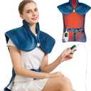 Portable Heating Pad – Heated Weighted Blanket for Neck, Shoulders & Back – Extra Large 25"x37" Full Back Heating Pad – Electric Blanket for Muscle Relaxation & Cramps – Washable with Auto Shut-Off