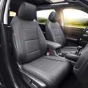 Custom Fit CRV Seat Cover for Honda CR-V 2023-2026 LX EX EX-L Sport Touring Hybrid,Faux Leather,2-Row Full Set,(Black)