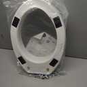 Carex Toilet Seat Riser, Elongated Raised Toilet Seat Adds 3.5 inches to Toilet Height, for Assistance Bending or Sitting, 300 Pound Weight Capacity Toilet Riser