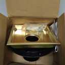 WEBANG 6" Square Shower Floor Drain with Flange,Quadrato Pattern Grate Removable,Food-Grade SUS 304 Stainless Steel,Watermark&CUPC Certified, Brushed Gold