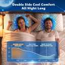 Cooling Side Sleeper Pillow for Neck and Shoulder Pain, Luxury Shredded Memory Foam Pillows for Sleeping, Firm Bed Pillows Queen Size Set of 2- Adjustable Queen Size- Washable Cover Original White
