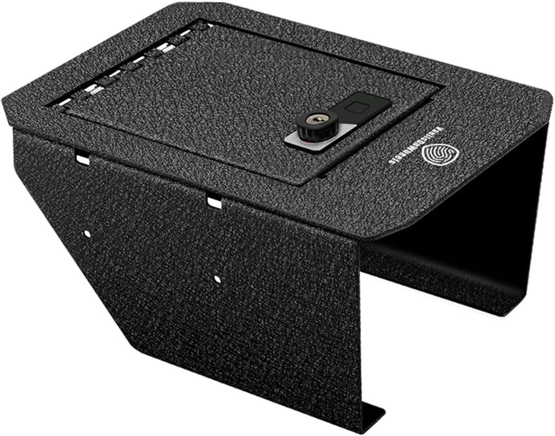VaultsOnWheels for 2026+ Tesla New Model Y Juniper Center Console Safe Gun Safe Vault Hidden Console Storage Interior Vault LockBox AntiTheft Biometric Fingerprint Lock (Not fit Standard Trim)