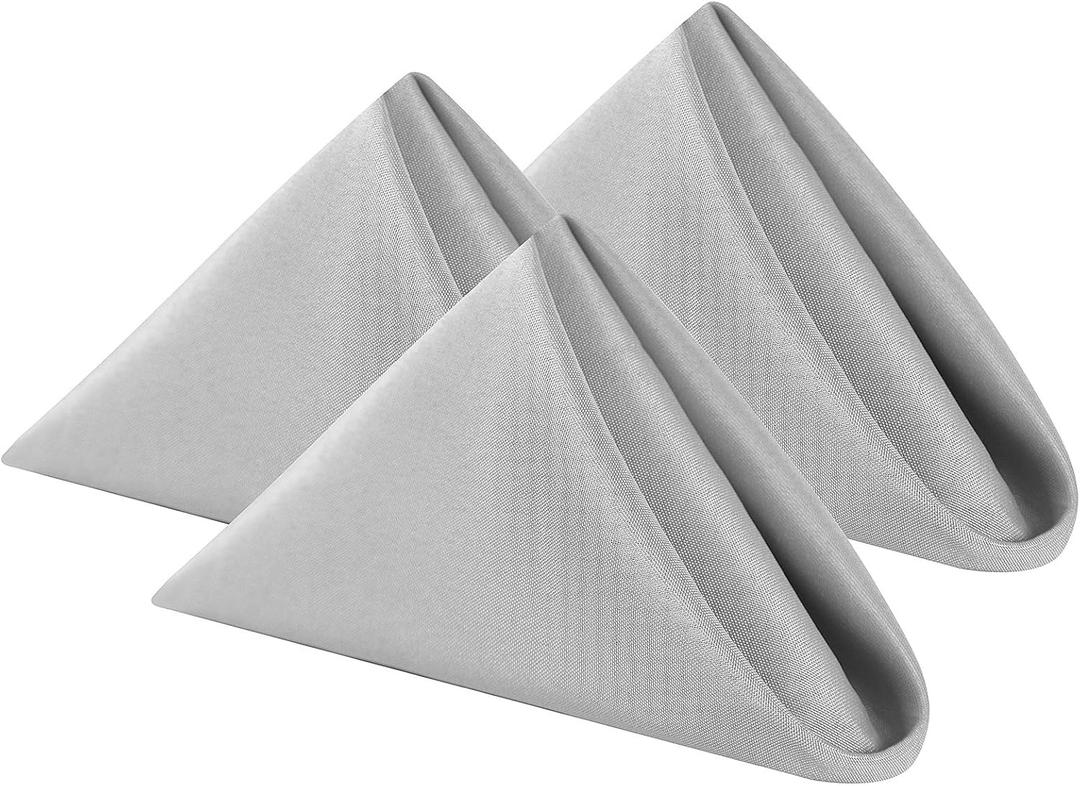 Cloth Napkins 17x17 inch Washable Polyester Dinner Napkins Soft Table Napkins for Wedding Party Dining Banquet(13PCS)