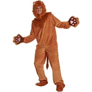 Morph Lion Costume Adult - Lion Costumes for Men - Animal Halloween Costume for Adults - Fun Dress Up Outfit (Medium)