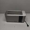 Mueller UltraToast Full Stainless Steel Toaster 2 Slice, Long Extra-Wide Slots with Removable Tray, Cancel/Defrost/Reheat Functions, 6 Browning Levels with LED Display, Housewarming Gifts New Home