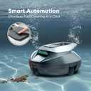 Cordless Robotic Pool Cleaner with Remote Control, Pool Vacuum for Above & In-Ground Pool with 90 Mins Runtime, Self-Parking,Fast Charging, Ideal for Above Ground Pools up to 850 Sq.ft