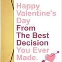 2 x Funny Valentine's Day Card For Him, Happy Valentine's Day Card Husband, Cute Valentines Day Card Gift Boyfriend, Snarky Valentine's Day Card Fiance, Valentine Day Card from Wife girlfriend Fiancee (#1)