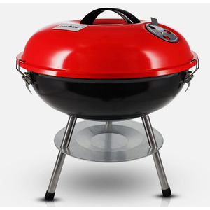Gas One – 14-Inch Portable Barbecue Grill with 3-Point Locking Lid for Heat Pres