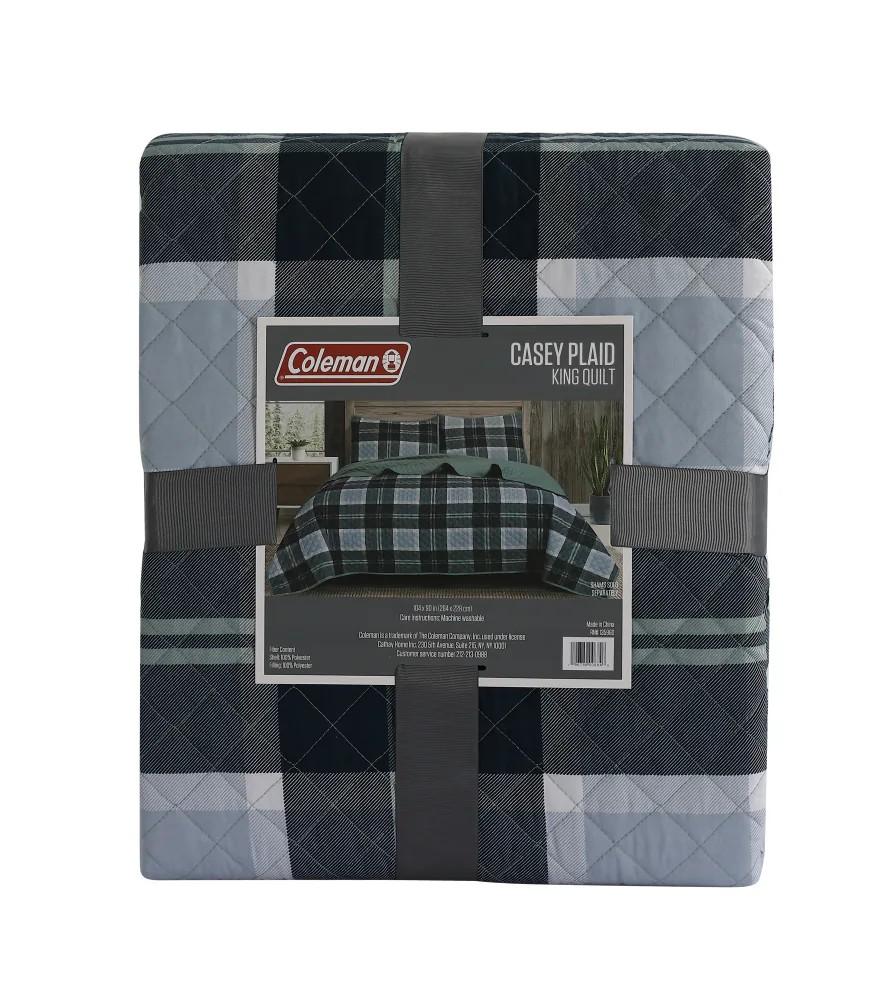 DI COLEMAN QUILT KING SHAM PLAID