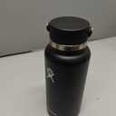 Hydro Flask Water Bottle - Insulated Stainless Steel - Wide Mouth Flex Lid, Non Spill, Leakproof and Refillable in 32 Oz Black