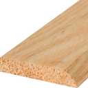 M-D Building Products 11924 3 in. x 3/8 in. x 36 in. Natural Hardwood Flat-Profile Threshold for Doorways