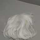 Glow in the Dark Wig 10inch White Bob Wig with Bangs Short Synthetic Straight Glueless Wigs for Cosplay Party Carnival Christmas