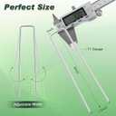 FEED GARDEN 6 Inch 50 Pack Hot-dip Galvanized Landscape Staples Plant Cover Spikes 11 Gauge Tent Stakes Garden Stakes Landscaping Fabric SOD Pins Yard Pins for Decoration Weed Barrier Fabric