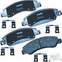 Bendix Priority1 CFC1092 Ceramic Front Brake Pads for Select Models Cadillac Escalade, Escalade ESV, EXT, Chevrolet Avalanche, Silverado 1500, 1500 Classic, Suburban Tahoe, GMC Sierra Yukon, Yukon XL