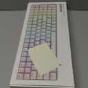 Wireless Mechanical Keyboard ISO UK Layout, Custom Programmable Wired Keyboard with Gateron G Pro Switch, White Backlit, PBT Keycaps for Mac Windows Linux