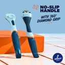 Dollar Shave Club | Razor Handle (2 Pack) Blue | Replacement Razor Blade Handles | Not Compatible with Other Razor Brands