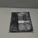 Teling 8 Pieces Clear Makeup Bags DIY Chenille Letter Pouch Clear Zipper Pouches Travel PVC Oxford Cloth Cosmetic Portable Waterproof Makeup Storage Bag Toiletry Snack Organizer for Women Girls, Black