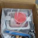 Fuel Injector Cleaner Machine 4 Cylinder Ultrasonic Fuel Injector Tester Cleaner, 9 Test Modes Cars Motorcycles injector tester and cleaner kit, Heated Cleaning Fuel Injection Machine with 1600ml Tank (orange)