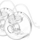 2 Pack CaraCups Wearable Milk Collection for Spectra S1 S2 9 Plus and SG, Wearable Breast Pump Collection Cup Compatible with Spectra/Medela/Lansinoh, 24mm Flange Milk Collector Cup Tubing Parts (2 full sets-Overall)
