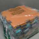 Enovoe Baby Play Mat for Floor - Non-Toxic, Interlocking EVA Foam Mats -16 Pcs - Cushioned Foam Puzzle Floor Mat for Kids & Infants - Ideal for Playrooms, Nurseries, and Home Gyms (12" x 12") (Green & Grey)