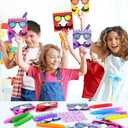 3 x Valentines Day Gifts for Kids 24 Sets Nose Picking Valentines Cards with Pop Tubes Valentines Exchange Cards Classroom Favors for Boys Girls School Class Preschool