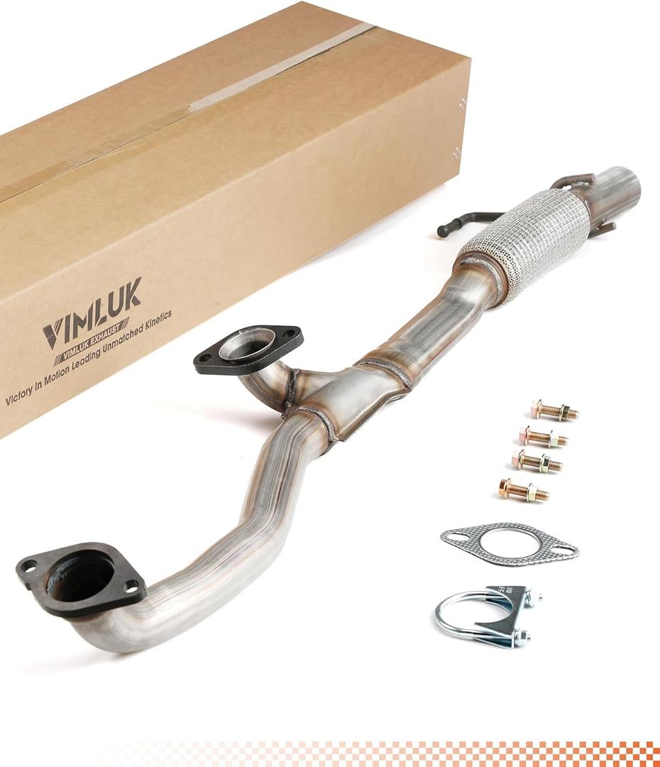409 Stainless Steel Front Flex Pipe Y-Pipe Compatible with 2011-2014 Ford Edge 3.5L  Includes Gaskets & Clamps, Direct Fit Replacement Part 1:1 OEM Match OE# BT4Z-5G274-B (VK-F55693)
